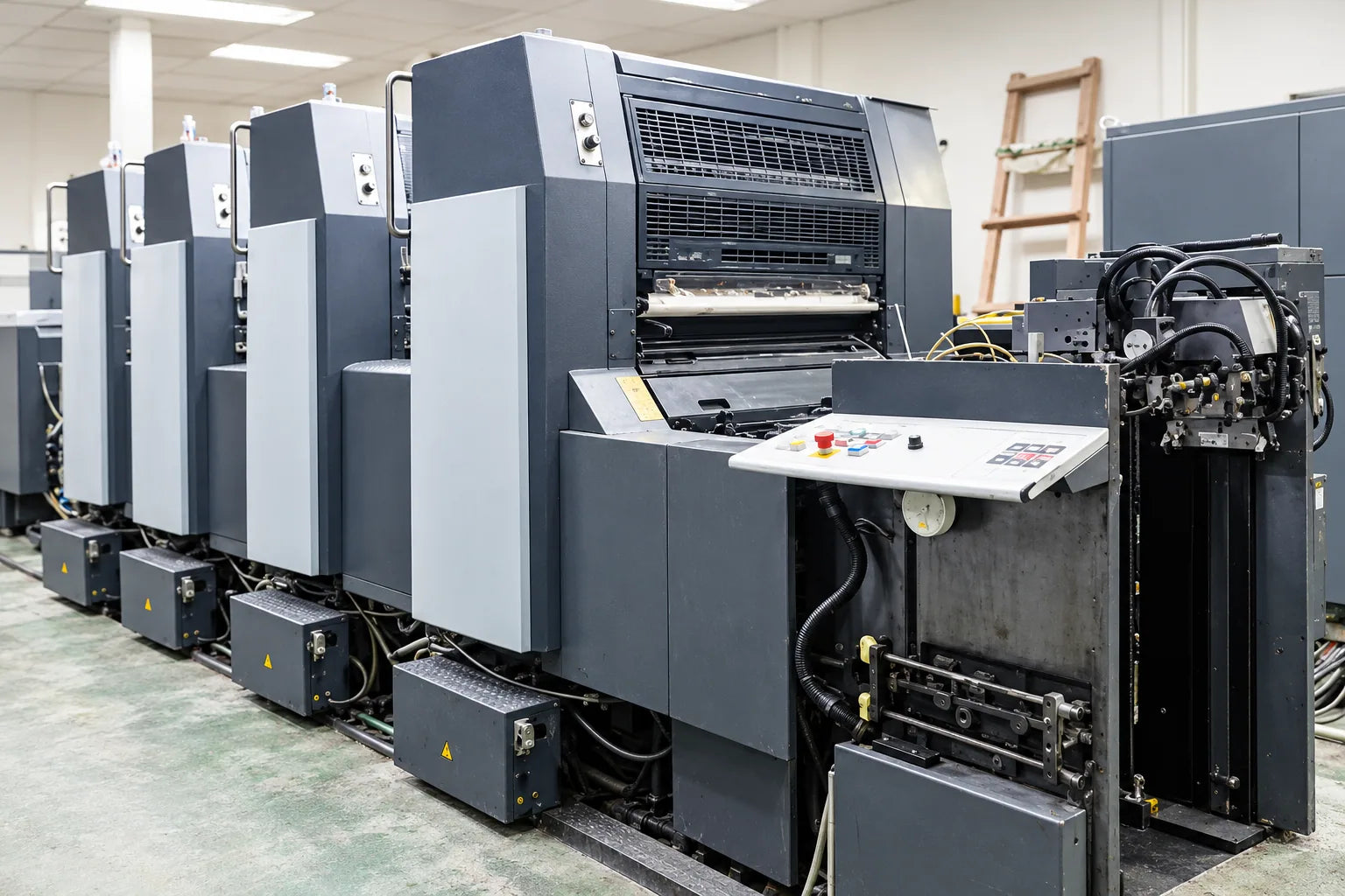 Heidelberg SM74 printing press, enhanced reference image